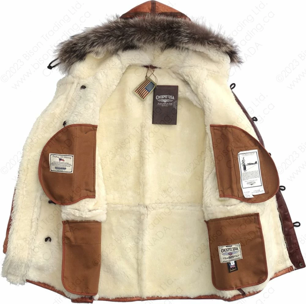 Cockpit USA N3B Sheepskin Parka Z21C015 12 Cockpit USA N3B Sheepskin Parka Z21C015 - Image 10