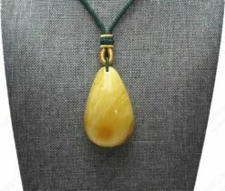 J.T. Amber Stone Necklace 9 J.T. Amber Stone Necklace -Bison Trading Shop tj necklace amberstone 1 5