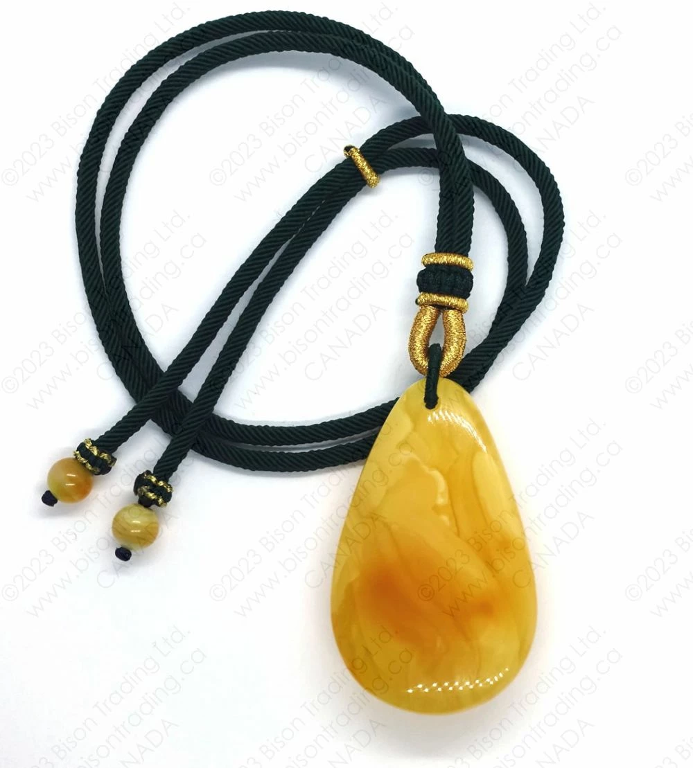 J.T. Amber Stone Necklace 4 J.T. Amber Stone Necklace - Image 2