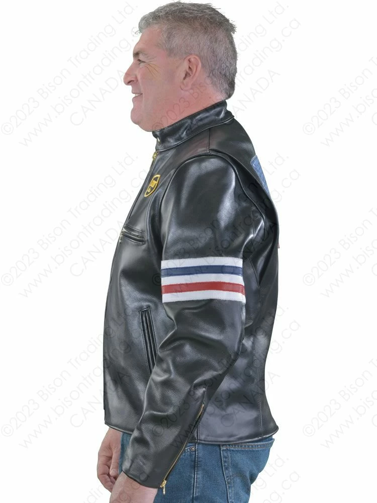 VANSON LEATHERS AMERICA JACKET (no Flag) Model AMRD BLK 5 VANSON LEATHERS AMERICA JACKET (no Flag) Model AMRD BLK - Image 3
