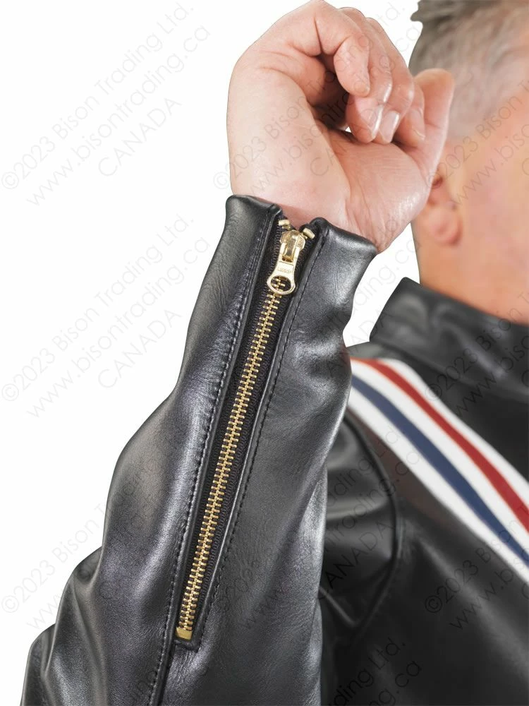 VANSON LEATHERS AMERICA JACKET (no Flag) Model AMRD BLK 10 VANSON LEATHERS AMERICA JACKET (no Flag) Model AMRD BLK - Image 8