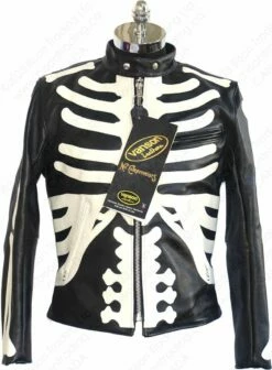 VANSON LEATHERS MODEL B W/BONES Model BBON BLK