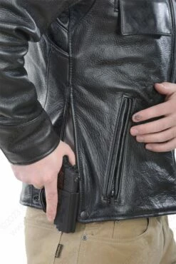 VANSON LEATHERS BOSTON POLICE JACKET - MK2 - Model PJ2 FIRE -Bison Trading Shop vanson boston police mk2 7