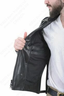 VANSON LEATHERS BOSTON POLICE JACKET - MK2 - Model PJ2 FIRE -Bison Trading Shop vanson boston police mk2 9