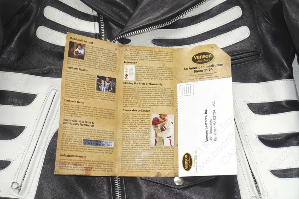 Vanson Leathers Model C With BONE Limited Edition CBONE 21 Vanson Leathers Model C With BONE Limited Edition CBONE - Image 19