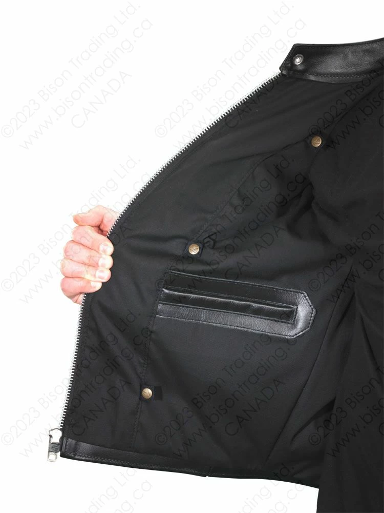 VANSON LEATHERS ARMORED COMET JACKET Model M201 BLK 9 VANSON LEATHERS ARMORED COMET JACKET Model M201 BLK - Image 7