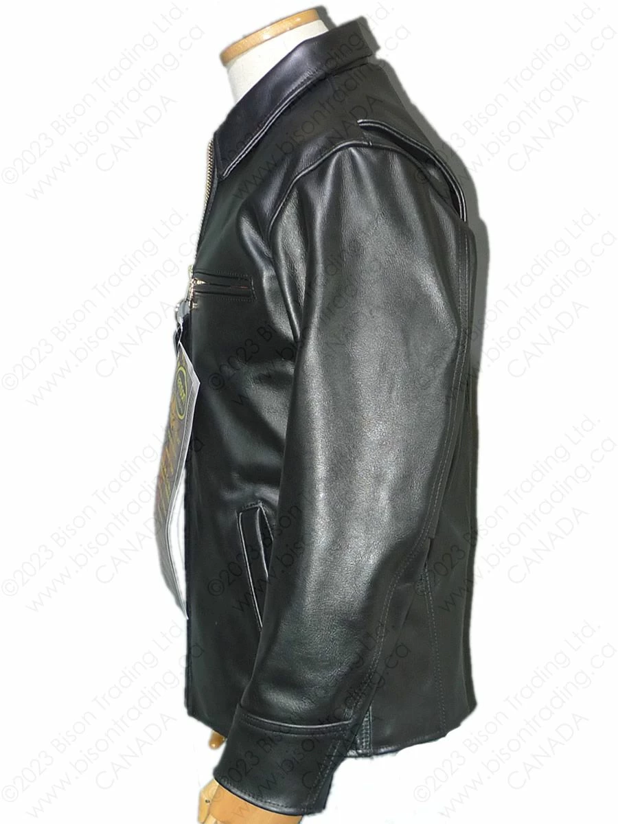 VANSON LEATHERS DAKOTA BARN COAT Model DAK BLK 4 VANSON LEATHERS DAKOTA BARN COAT Model DAK BLK - Image 2