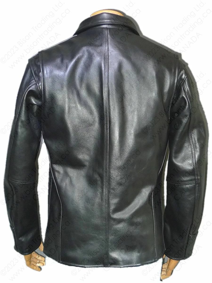 VANSON LEATHERS DAKOTA BARN COAT Model DAK BLK 5 VANSON LEATHERS DAKOTA BARN COAT Model DAK BLK - Image 3