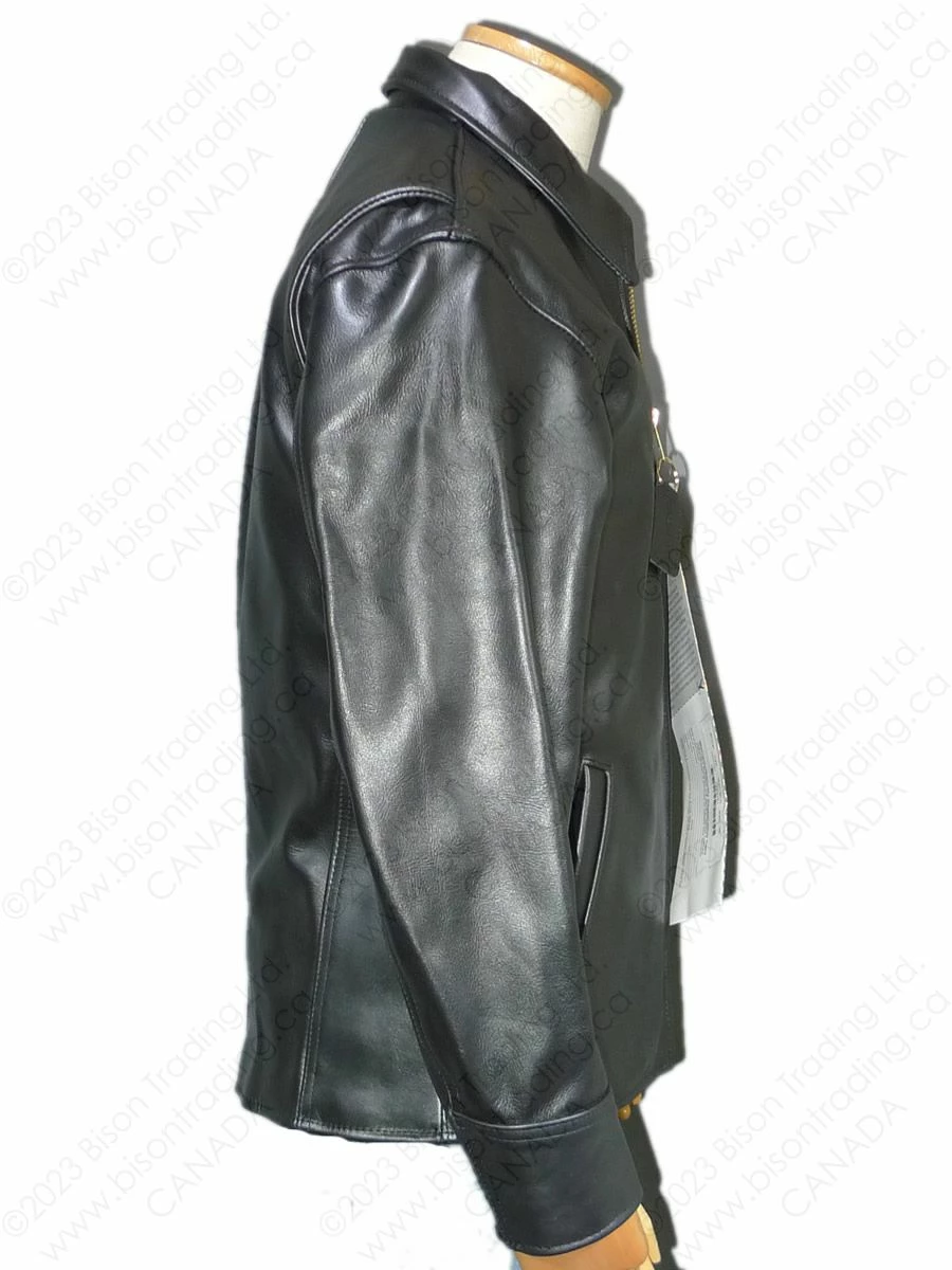 VANSON LEATHERS DAKOTA BARN COAT Model DAK BLK 6 VANSON LEATHERS DAKOTA BARN COAT Model DAK BLK - Image 4