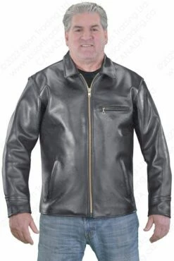 VANSON LEATHERS DAKOTA BARN COAT Model DAK BLK 25 VANSON LEATHERS DAKOTA BARN COAT Model DAK BLK -Bison Trading Shop vanson dakota 1