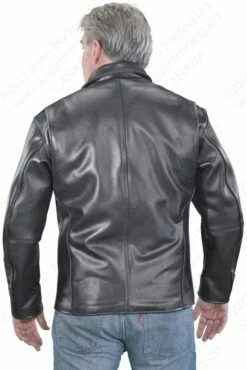 VANSON LEATHERS DAKOTA BARN COAT Model DAK BLK 26 VANSON LEATHERS DAKOTA BARN COAT Model DAK BLK -Bison Trading Shop vanson dakota 2