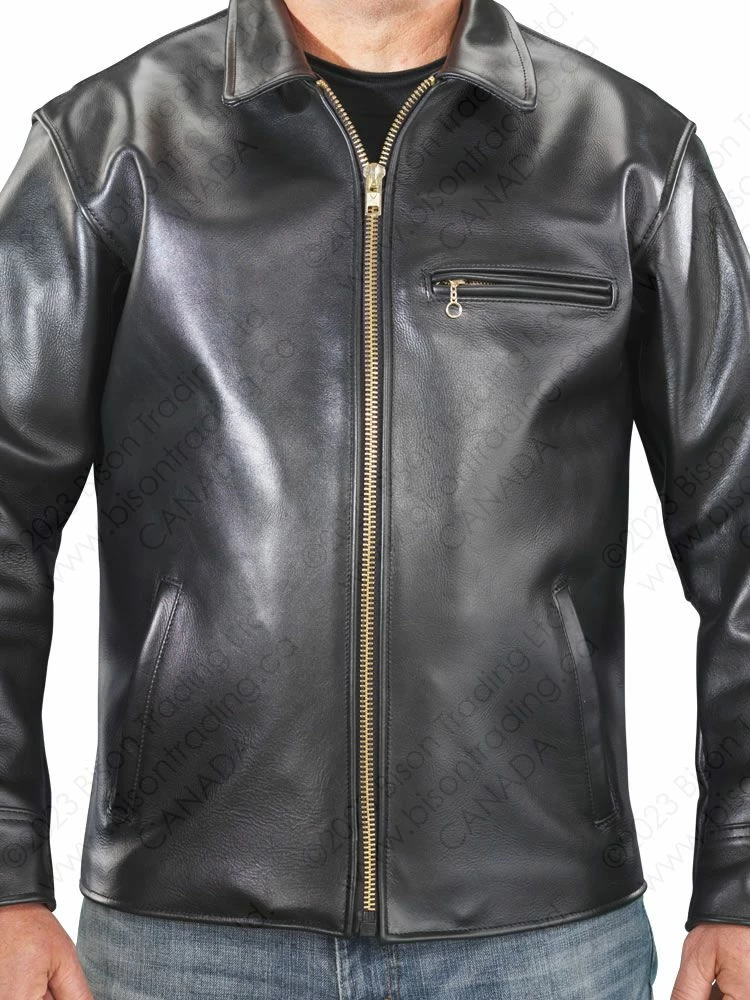 VANSON LEATHERS DAKOTA BARN COAT Model DAK BLK 14 VANSON LEATHERS DAKOTA BARN COAT Model DAK BLK - Image 12