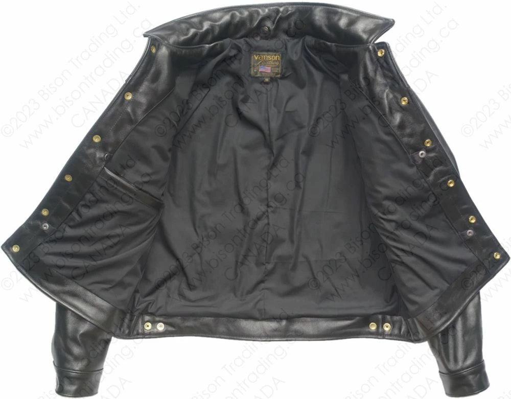 VANSON LEATHERS MAVERICK JEAN JACKET Model DJCB BLK 7 VANSON LEATHERS MAVERICK JEAN JACKET Model DJCB BLK - Image 5