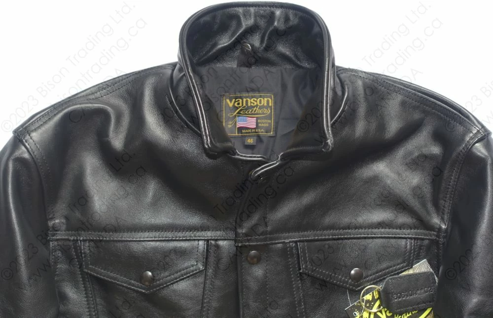 VANSON LEATHERS MAVERICK JEAN JACKET Model DJCB BLK 12 VANSON LEATHERS MAVERICK JEAN JACKET Model DJCB BLK - Image 10