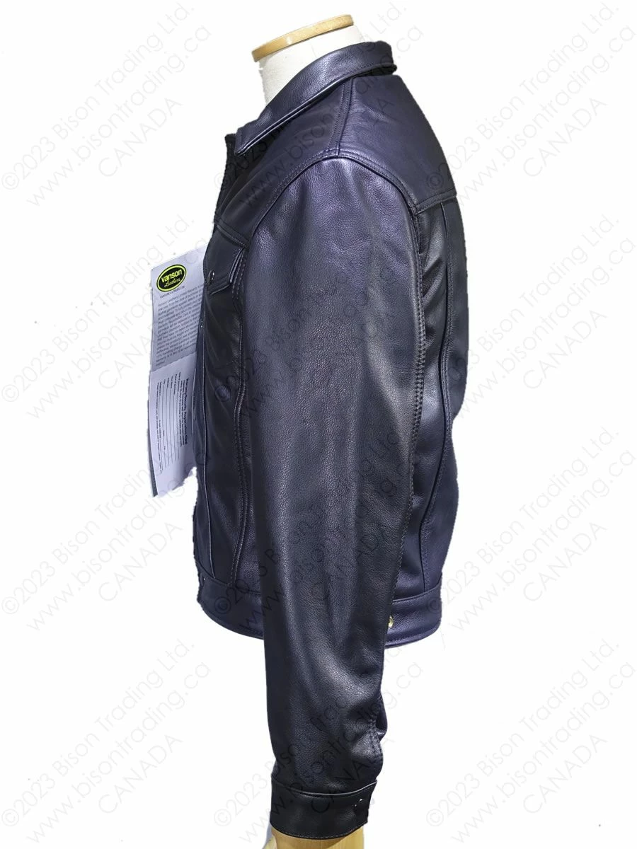 VANSON LEATHERS MAVERICK JEAN JACKET Model DJCB FIRE 4 VANSON LEATHERS MAVERICK JEAN JACKET Model DJCB FIRE - Image 2