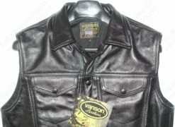 Vanson Leathers Maverick Jean Vest Model DJCB Vest 18 Vanson Leathers Maverick Jean Vest Model DJCB Vest -Bison Trading Shop vanson djcb vest 42 13