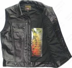 Vanson Leathers Maverick Jean Vest Model DJCB Vest 20 Vanson Leathers Maverick Jean Vest Model DJCB Vest -Bison Trading Shop vanson djcb vest 42 15