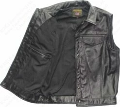 Vanson Leathers Maverick Jean Vest Model DJCB Vest 22 Vanson Leathers Maverick Jean Vest Model DJCB Vest -Bison Trading Shop vanson djcb vest 42 17