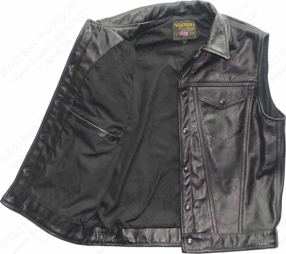 Vanson Leathers Maverick Jean Vest Model DJCB Vest 9 Vanson Leathers Maverick Jean Vest Model DJCB Vest - Image 7