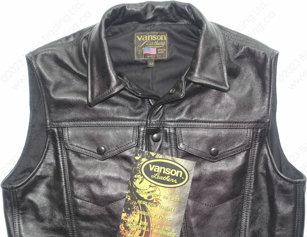 Vanson Leathers Maverick Jean Vest Model DJCB Vest 11 Vanson Leathers Maverick Jean Vest Model DJCB Vest - Image 9