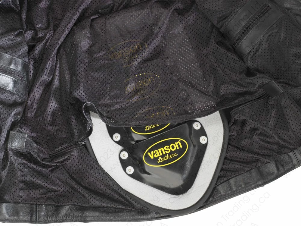 VANSON LEATHERS DRIFTER Mk2- STRIPES- JACKET Model DRS2 FIRE 7 VANSON LEATHERS DRIFTER Mk2- STRIPES- JACKET Model DRS2 FIRE - Image 5