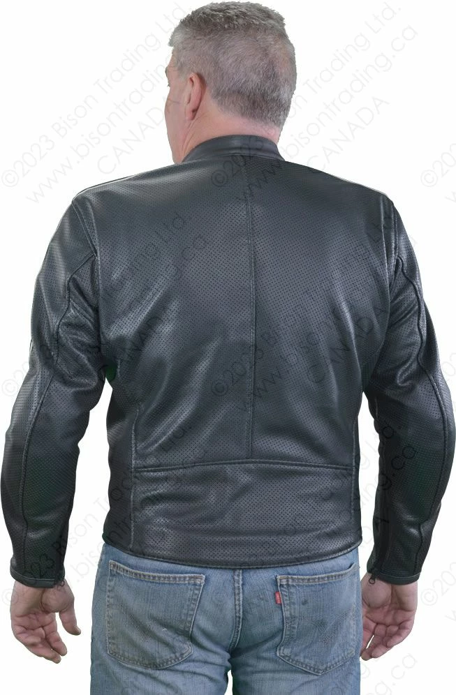 VANSON LEATHERS DRIFTER Mk2 W/STRIPES - PERF Model DSV2 F150 4 VANSON LEATHERS DRIFTER Mk2 W/STRIPES - PERF Model DSV2 F150 - Image 2