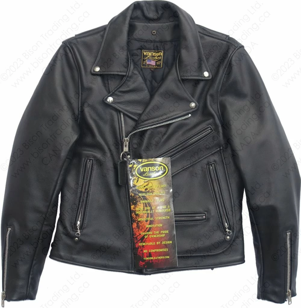 VANSON LEATHERS HARDCORE HIGHWAY JACKET Model HC / HCR BLK 17 VANSON LEATHERS HARDCORE HIGHWAY JACKET Model HC / HCR BLK - Image 15