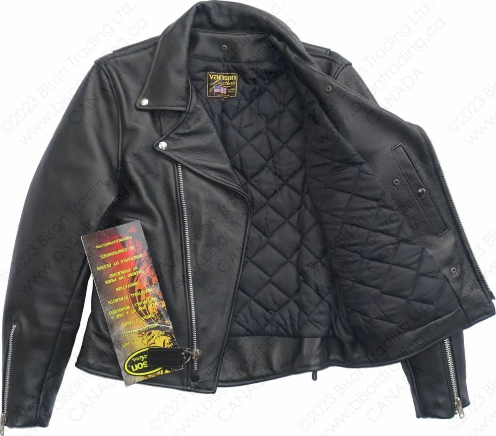 VANSON LEATHERS HARDCORE HIGHWAY JACKET Model HC / HCR BLK 18 VANSON LEATHERS HARDCORE HIGHWAY JACKET Model HC / HCR BLK - Image 16