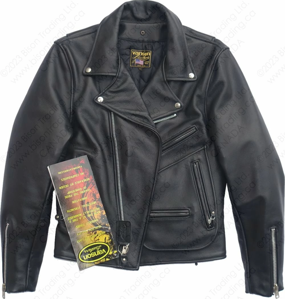 VANSON LEATHERS HARDCORE HIGHWAY JACKET Model HC / HCR BLK 21 VANSON LEATHERS HARDCORE HIGHWAY JACKET Model HC / HCR BLK - Image 19