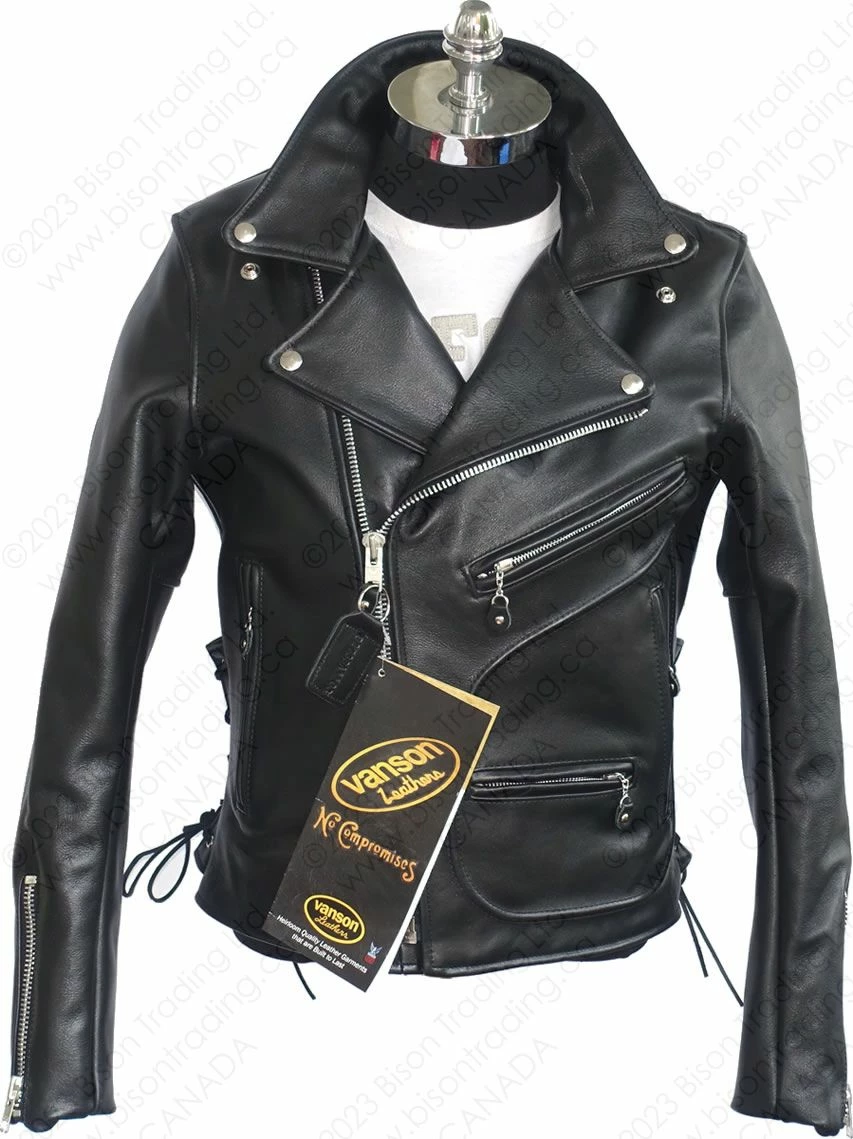 VANSON LEATHERS HARDCORE HIGHWAY JACKET Model HC / HCR BLK 7 VANSON LEATHERS HARDCORE HIGHWAY JACKET Model HC / HCR BLK - Image 5