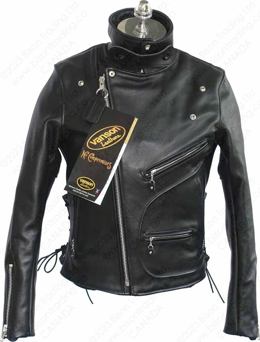 VANSON LEATHERS HARDCORE HIGHWAY JACKET Model HC / HCR BLK 8 VANSON LEATHERS HARDCORE HIGHWAY JACKET Model HC / HCR BLK - Image 6