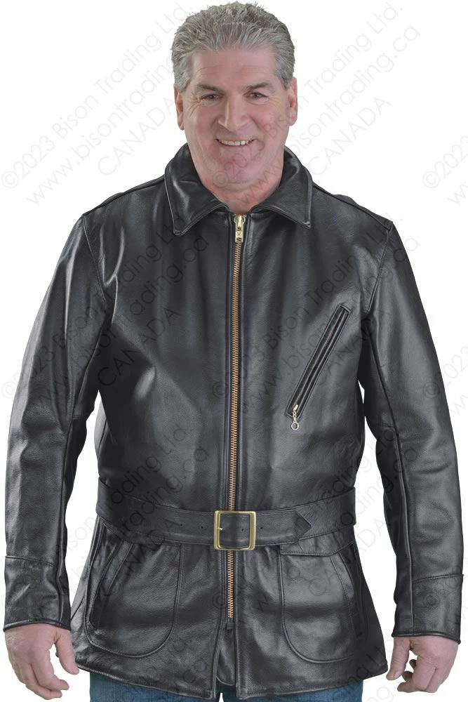 VANSON LEATHERS MODEL J 3/4 CAR COAT Model J FIRE 3 VANSON LEATHERS MODEL J 3/4 CAR COAT Model J FIRE