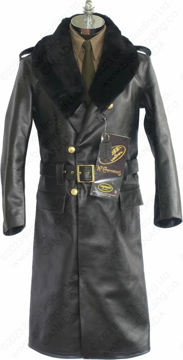 VANSON LEATHERS LUFTWAFFE GREAT OFFICER COAT Model LUFT 3 VANSON LEATHERS LUFTWAFFE GREAT OFFICER COAT Model LUFT