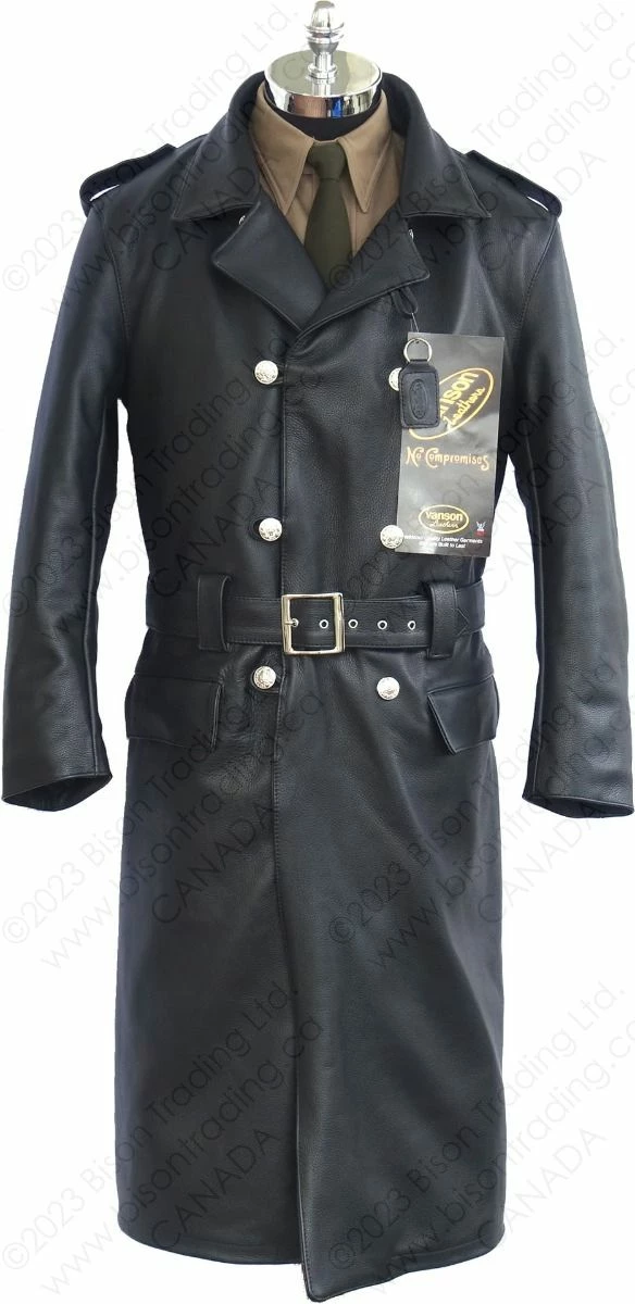 VANSON LEATHERS LUFTWAFFE GENERAL OFFICERS GREATCOAT Model LUNO 3 VANSON LEATHERS LUFTWAFFE GENERAL OFFICERS GREATCOAT Model LUNO
