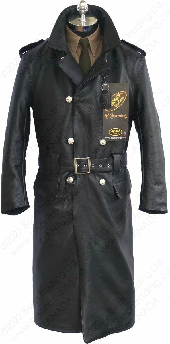 VANSON LEATHERS LUFTWAFFE GENERAL OFFICERS GREATCOAT Model LUNO 7 VANSON LEATHERS LUFTWAFFE GENERAL OFFICERS GREATCOAT Model LUNO - Image 5