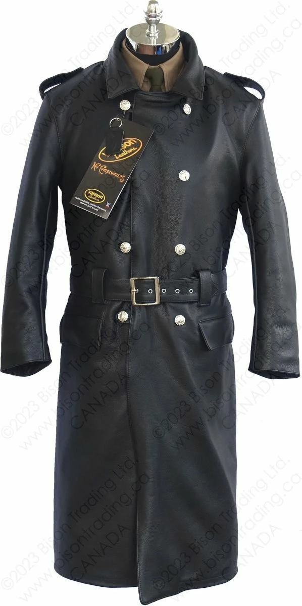 VANSON LEATHERS LUFTWAFFE GENERAL OFFICERS GREATCOAT Model LUNO 9 VANSON LEATHERS LUFTWAFFE GENERAL OFFICERS GREATCOAT Model LUNO - Image 7