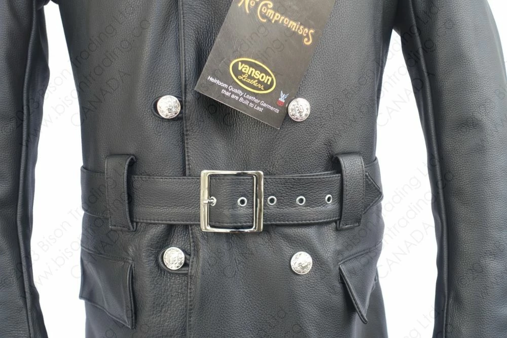 VANSON LEATHERS LUFTWAFFE GENERAL OFFICERS GREATCOAT Model LUNO 14 VANSON LEATHERS LUFTWAFFE GENERAL OFFICERS GREATCOAT Model LUNO - Image 12