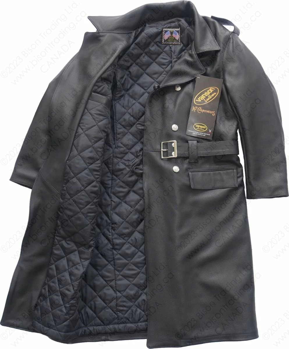 VANSON LEATHERS LUFTWAFFE GENERAL OFFICERS GREATCOAT Model LUNO 18 VANSON LEATHERS LUFTWAFFE GENERAL OFFICERS GREATCOAT Model LUNO - Image 16