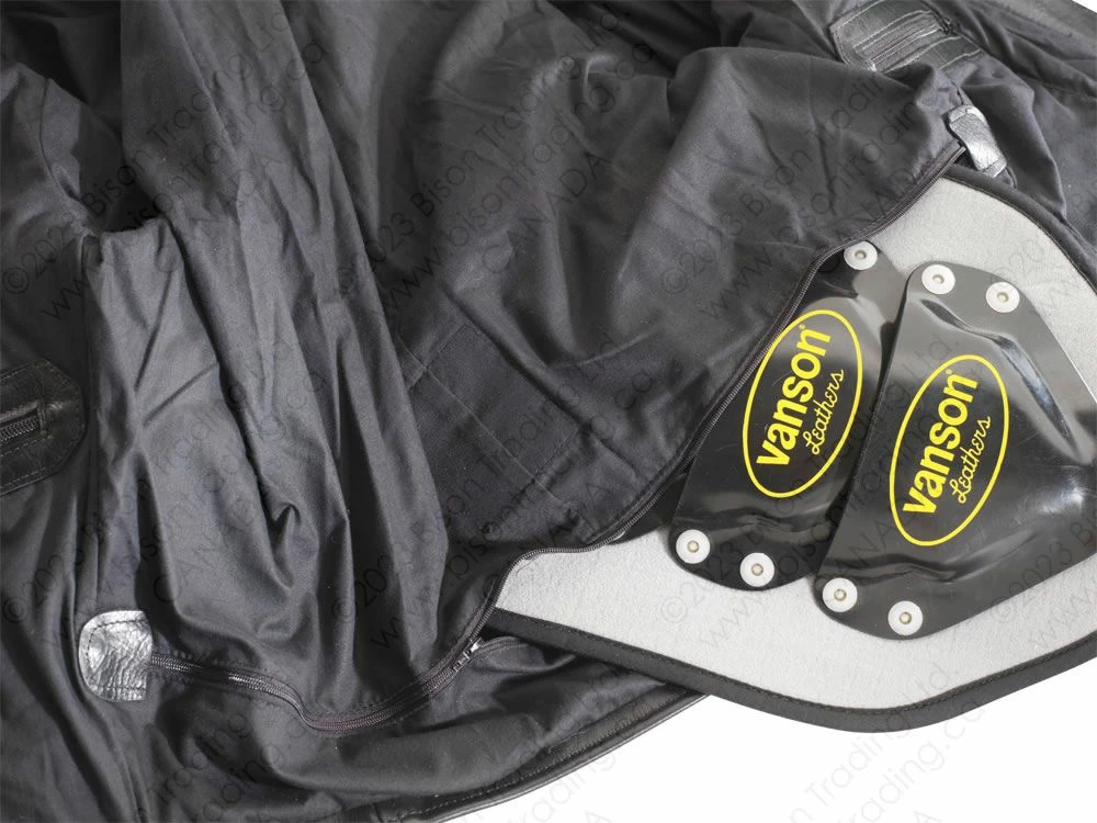 VANSON LEATHERS ARMORED COMET JACKET Model M201 BLK 8 VANSON LEATHERS ARMORED COMET JACKET Model M201 BLK - Image 6