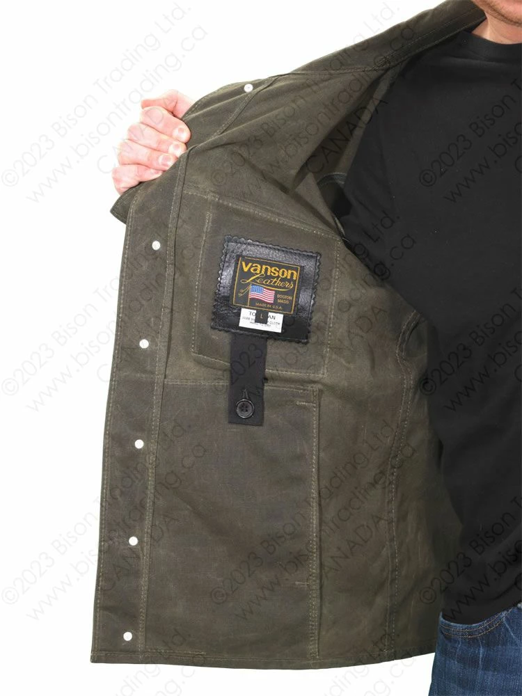 VANSON LEATHERS GARAGE JACKET WORK SHIRT Model REDM A150 / A350 13 VANSON LEATHERS GARAGE JACKET WORK SHIRT Model REDM A150 / A350 - Image 11