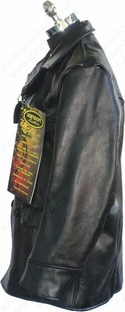 VANSON LEATHERS REMINGTON 3/4 COAT Model REM2 BLK 23 VANSON LEATHERS REMINGTON 3/4 COAT Model REM2 BLK -Bison Trading Shop vanson rem2 2022 12