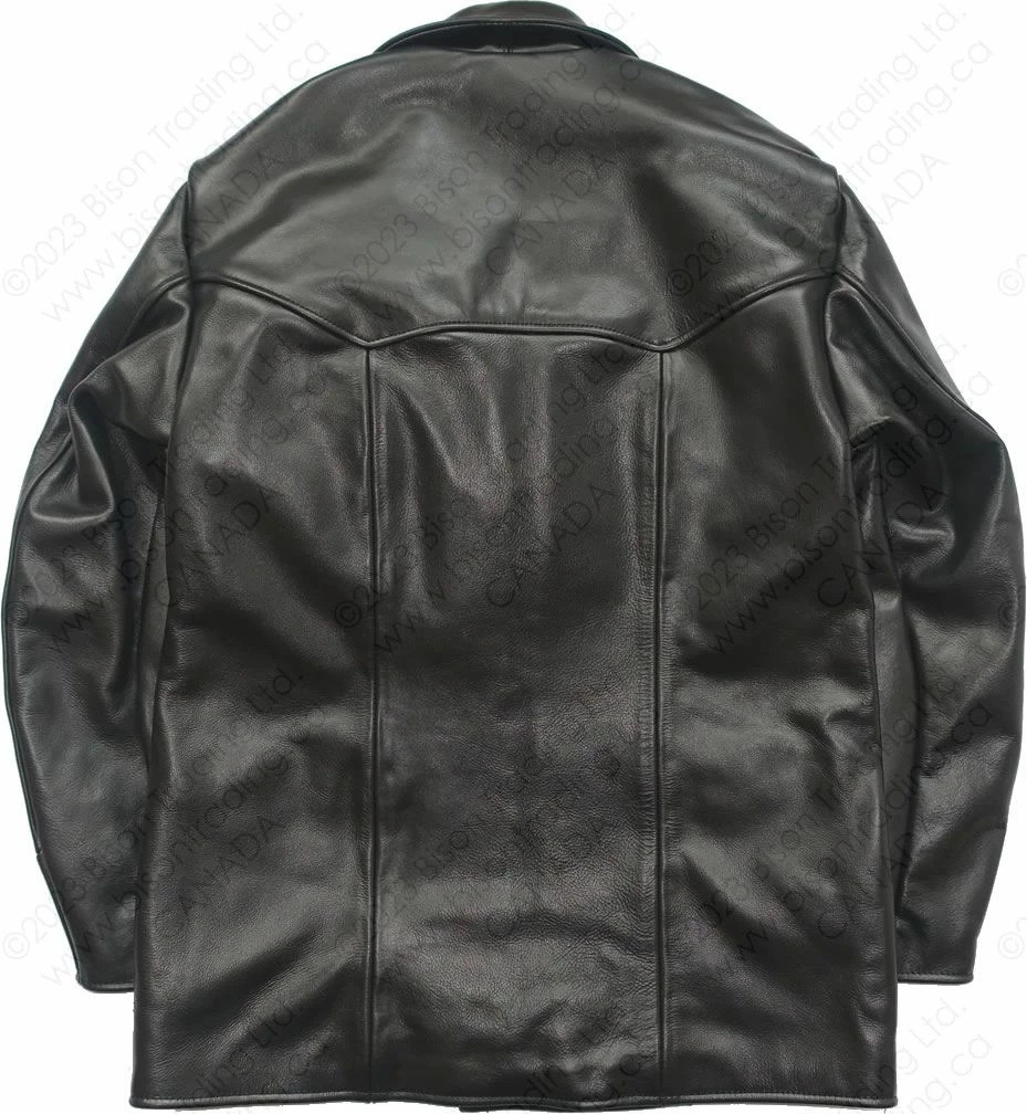 VANSON LEATHERS REMINGTON 3/4 COAT Model REM2 BLK 18 VANSON LEATHERS REMINGTON 3/4 COAT Model REM2 BLK - Image 16