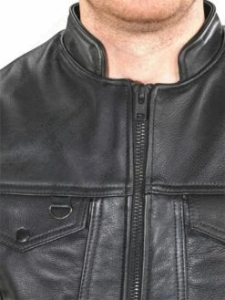 VANSON LEATHERS REVOLVER DENIM STYLE VEST Model REVR FIRE 10 VANSON LEATHERS REVOLVER DENIM STYLE VEST Model REVR FIRE -Bison Trading Shop vanson revr fire 4