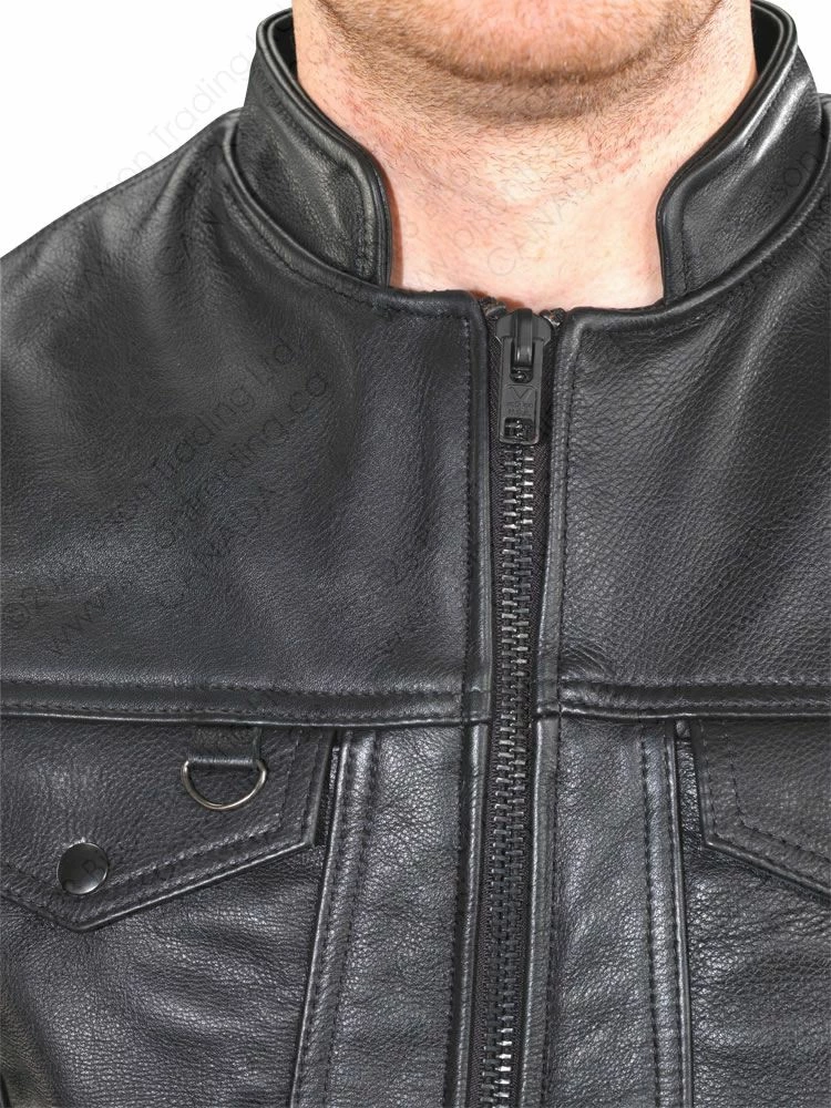 VANSON LEATHERS REVOLVER DENIM STYLE VEST Model REVR FIRE 6 VANSON LEATHERS REVOLVER DENIM STYLE VEST Model REVR FIRE - Image 4