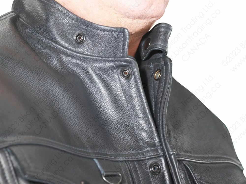 VANSON LEATHERS PERSUADER DENIM STYLE VEST Model REVS FIRE 5 VANSON LEATHERS PERSUADER DENIM STYLE VEST Model REVS FIRE - Image 3