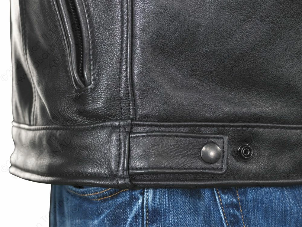 VANSON LEATHERS PERSUADER DENIM STYLE VEST Model REVS FIRE 6 VANSON LEATHERS PERSUADER DENIM STYLE VEST Model REVS FIRE - Image 4