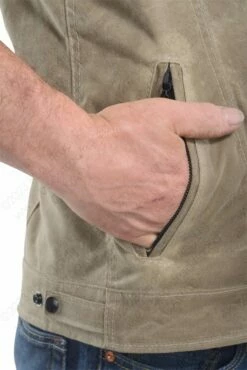 VANSON LEATHERS WAX COT. PERSUADER SNAP VEST Model REVW A250 18 VANSON LEATHERS WAX COT. PERSUADER SNAP VEST Model REVW A250 -Bison Trading Shop vanson revw a250 6