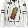 Vanson Leathers Race Jacket Special White Edition Model RJV 2 Vanson Leathers Race Jacket Special White Edition Model RJV -Bison Trading Shop vanson rjv white 38 12