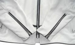 Vanson Leathers Race Jacket Special White Edition Model RJV -Bison Trading Shop vanson rjv white 38 25