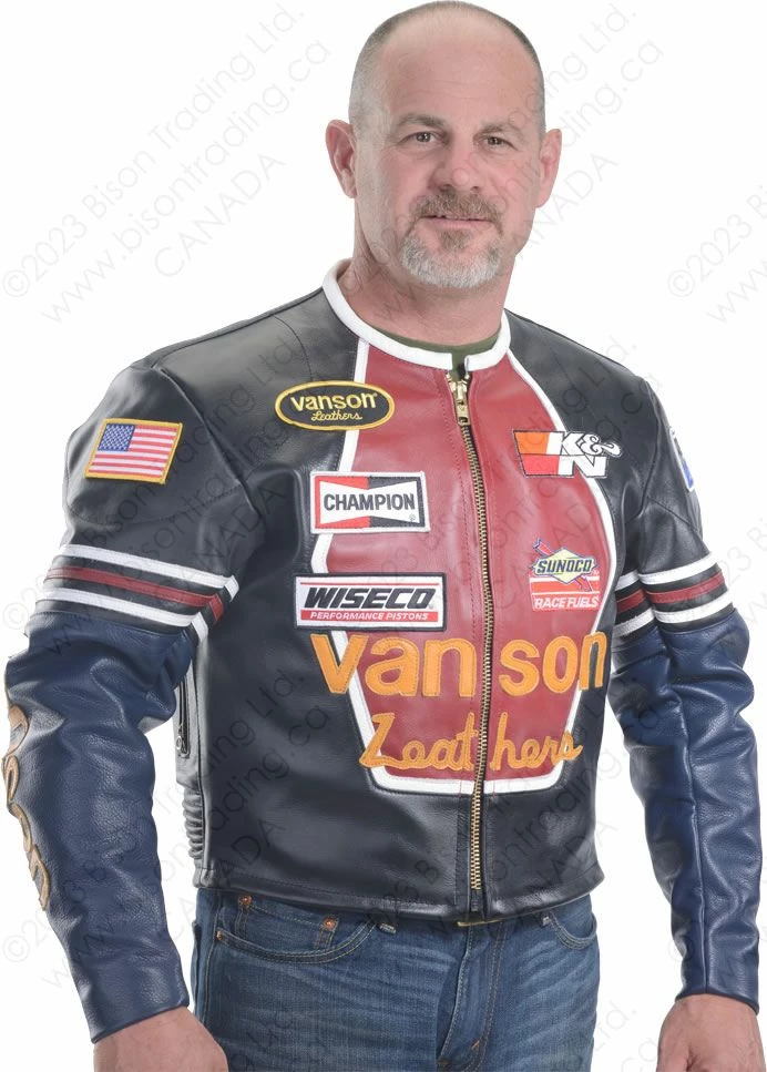 VANSON LEATHERS ORIGINAL STAR JACKET Model STAR BLK 3 VANSON LEATHERS ORIGINAL STAR JACKET Model STAR BLK